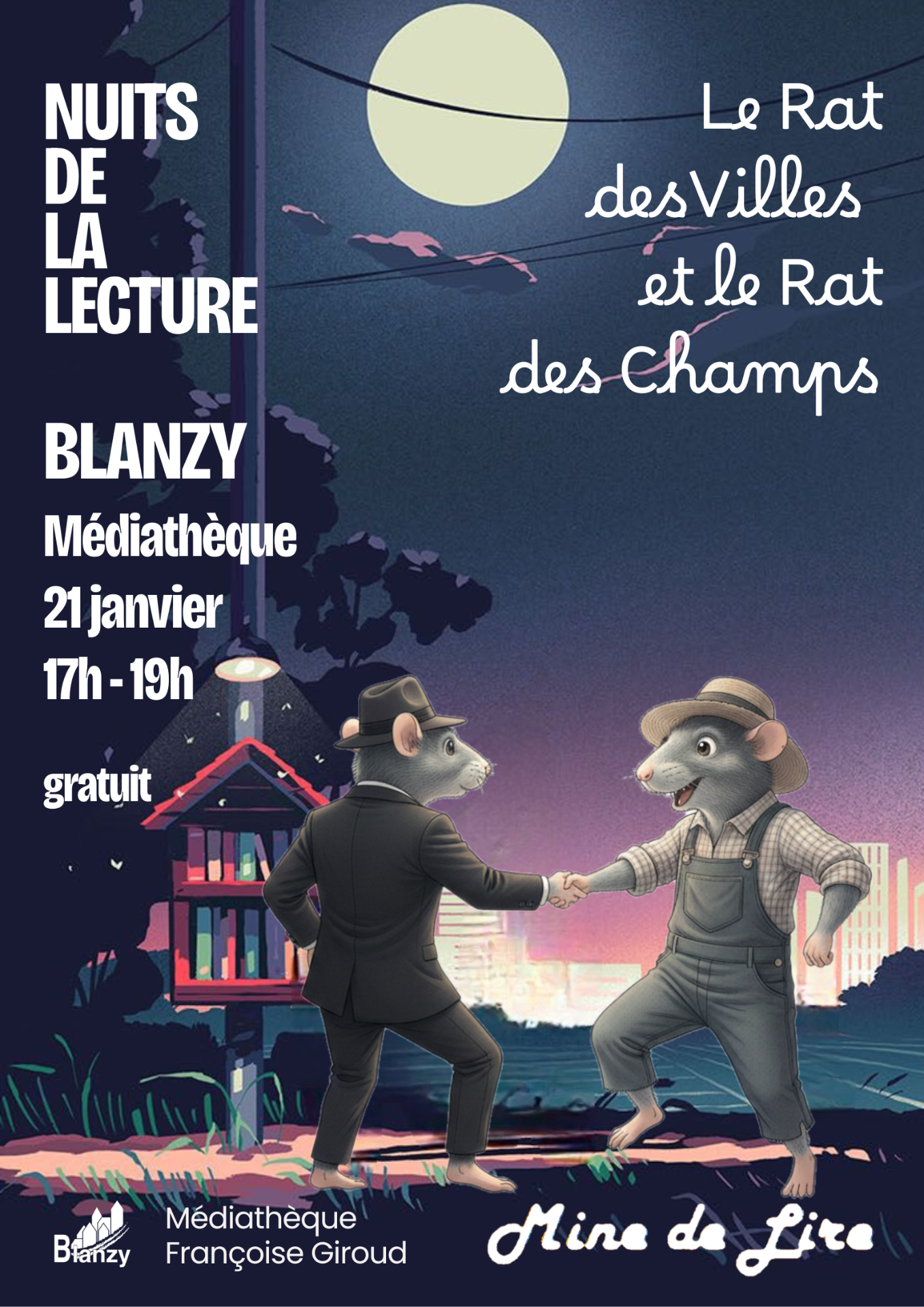 Nuits de la lecture 21 janvier blanzy médiathèque