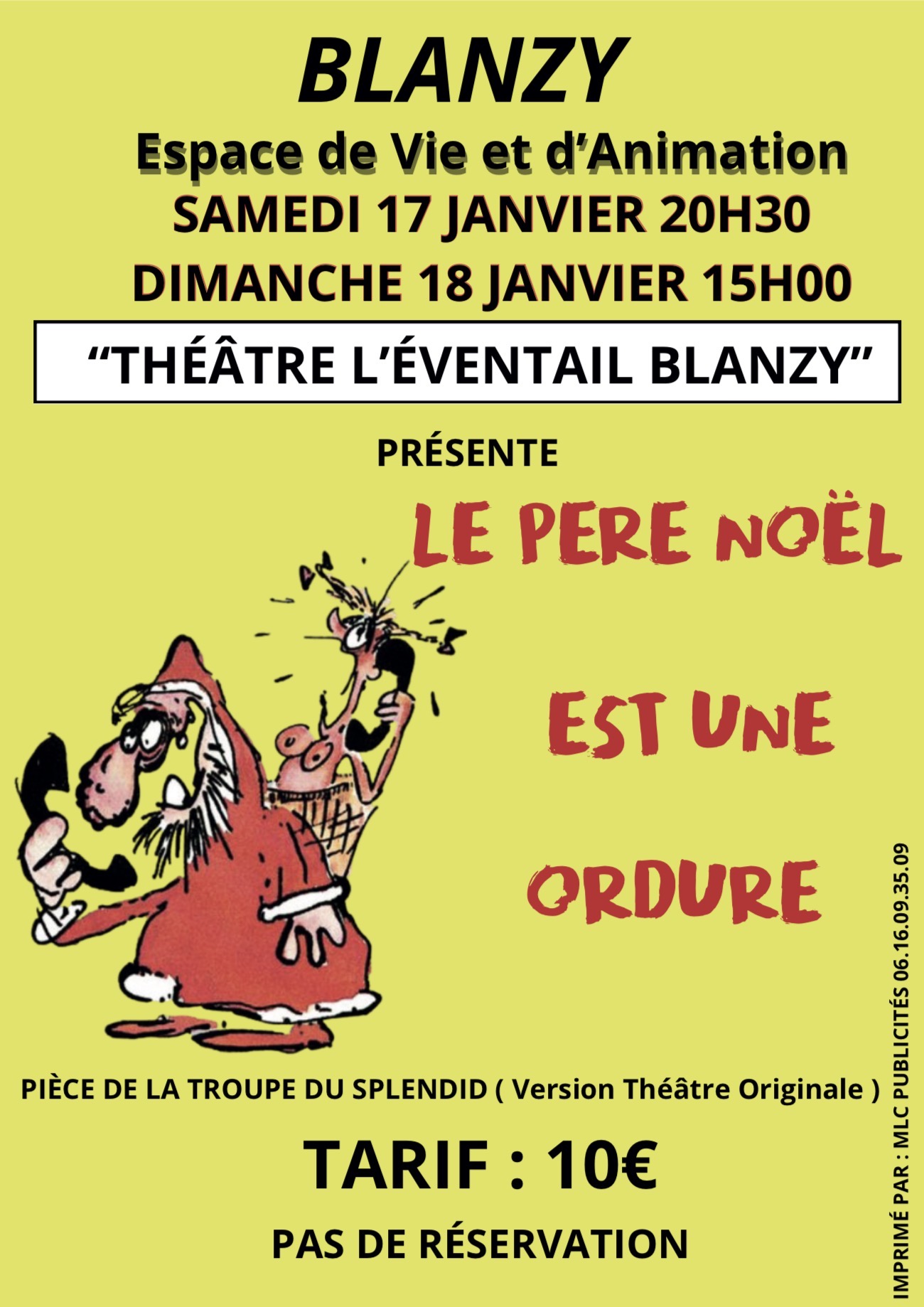 théâtre de l'éventail Le père noël est une ordure Blanzy