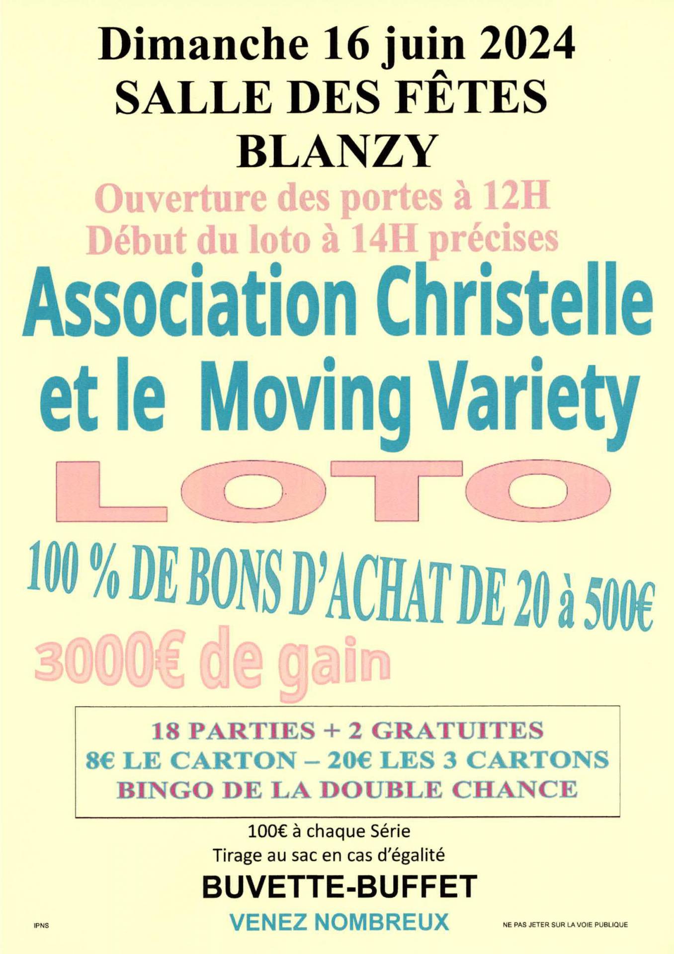 loto Blanzy 16 juin 2024