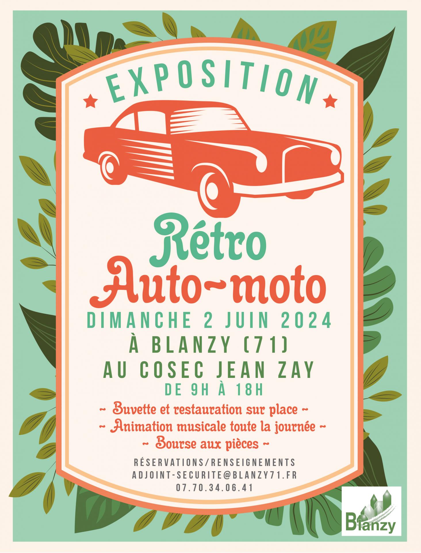 Exposition rétro auto-moto Blanzy 2024