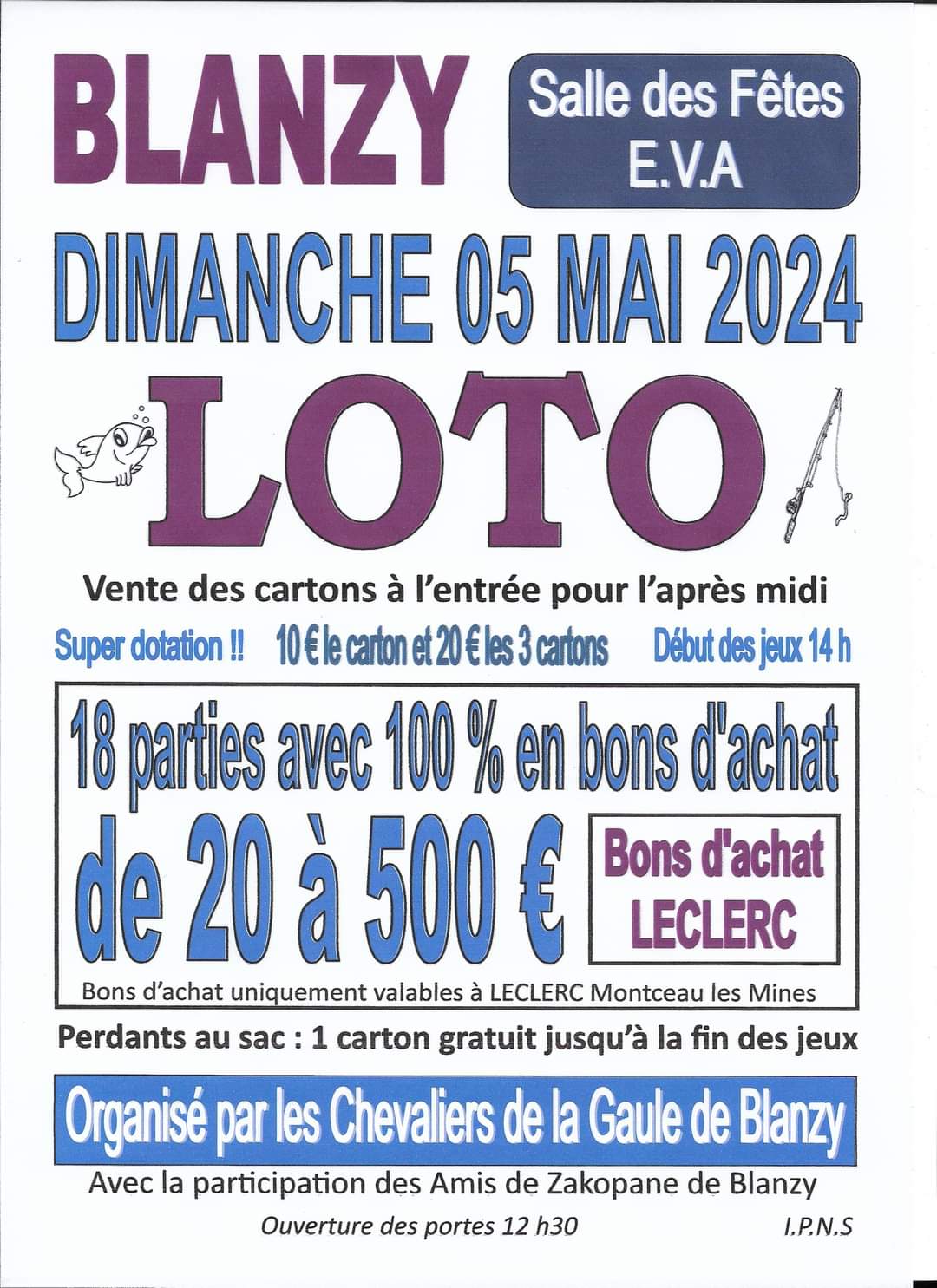 Loto Blanzy 5 mai 2024